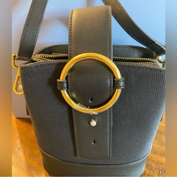 PARISA WANG ADDICTED MINI BACKPACK BRACELET BAG CALF LEATHER & CANVAS NEW W BOX - Picture 3 of 7